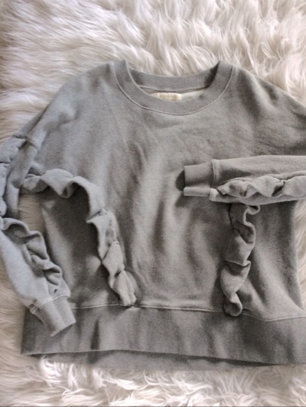 Madewell Ruffle Sweatshirt - Picture 6 of 8